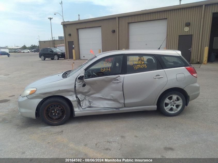 2003 Toyota Matrix Xr VIN: 2T1KR32E33C739298 Lot: 20164592