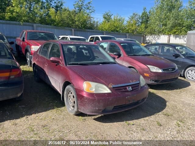 2003 Honda Civic Sport VIN: 2HGES15853H926237 Lot: 20164612