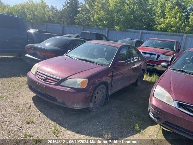 2003 Honda Civic Sport VIN: 2HGES15853H926237 Lot: 20164612