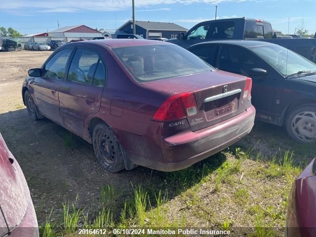 2003 Honda Civic Sport VIN: 2HGES15853H926237 Lot: 20164612