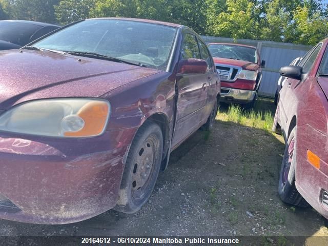 2003 Honda Civic Sport VIN: 2HGES15853H926237 Lot: 20164612