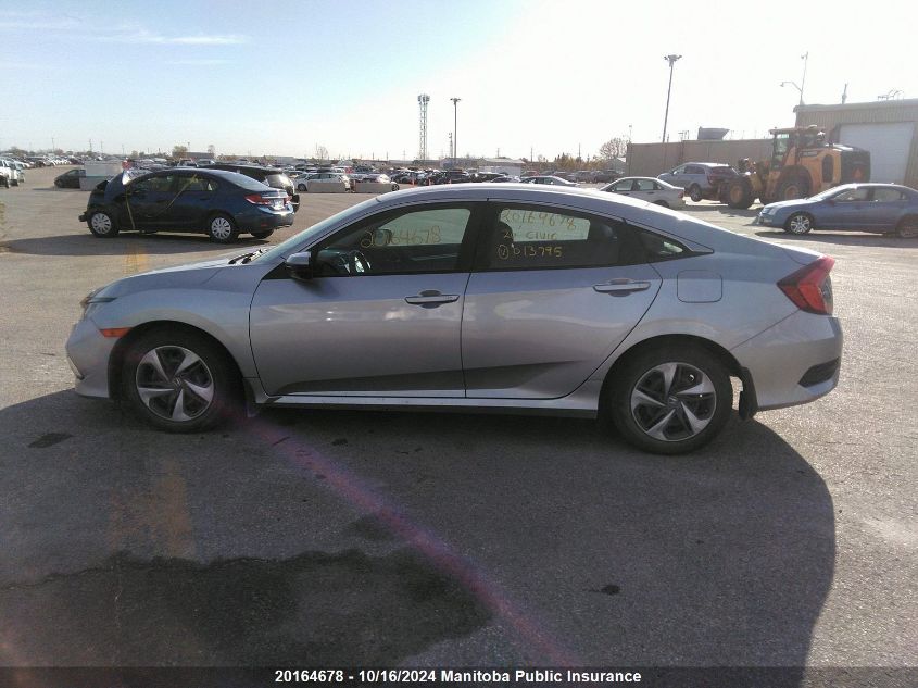 2020 Honda Civic Lx VIN: 2HGFC2F55LH013795 Lot: 20164678