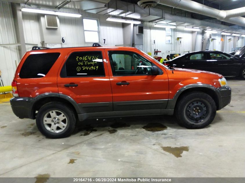2006 Ford Escape Xlt V6 VIN: 1FMYU93126KD44969 Lot: 20164716
