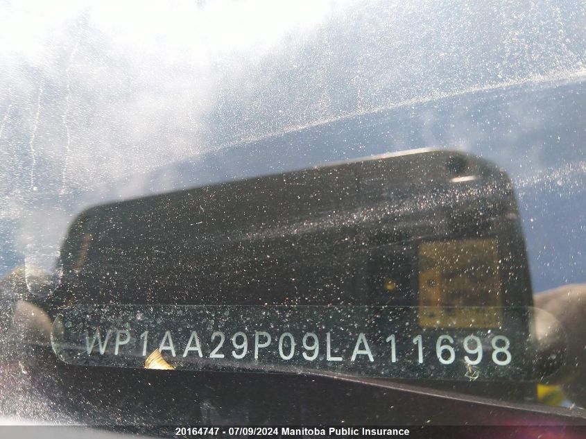 2009 Porsche Cayenne V6 VIN: WP1AA29P09LA11698 Lot: 20164747