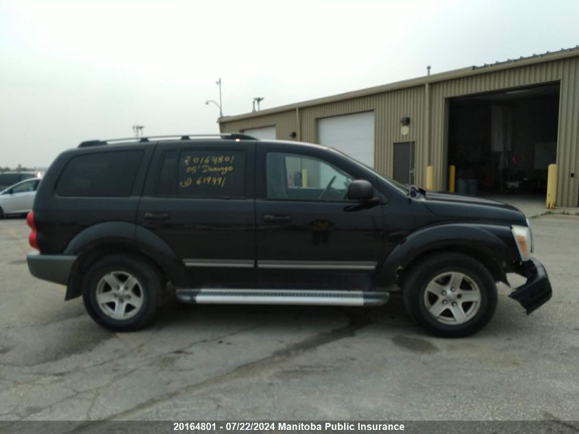 2005 Dodge Durango Slt VIN: 1D4HB48D05F619491 Lot: 20164801