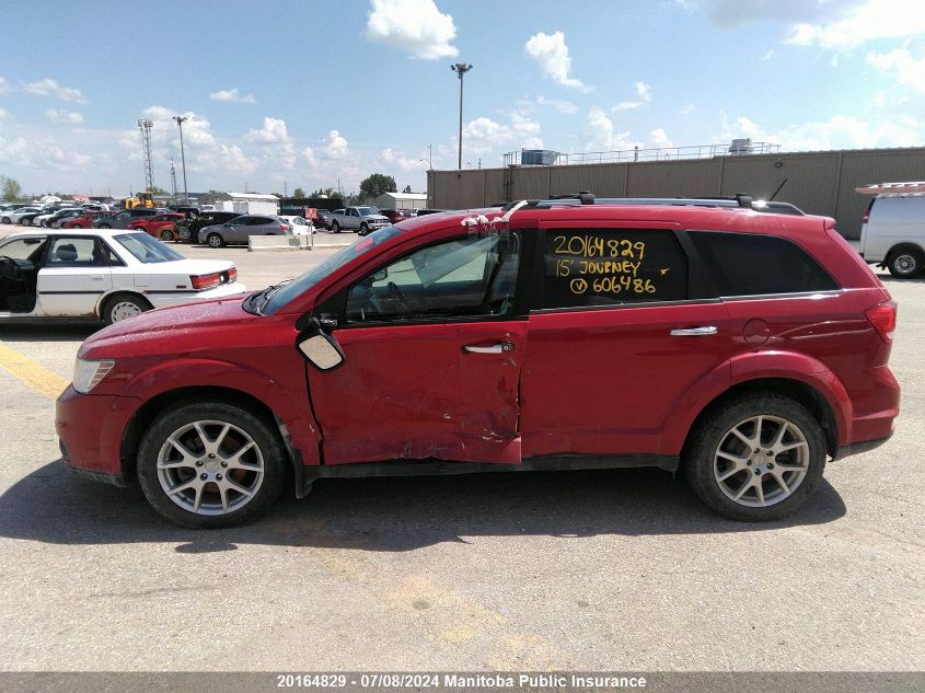 2015 Dodge Journey R/T VIN: 3C4PDDFG9FT606486 Lot: 20164829