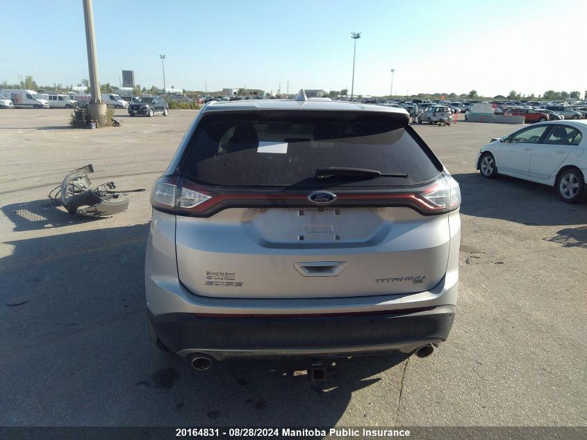 2017 Ford Edge Titanium VIN: 2FMPK4K89HBC28796 Lot: 20164831