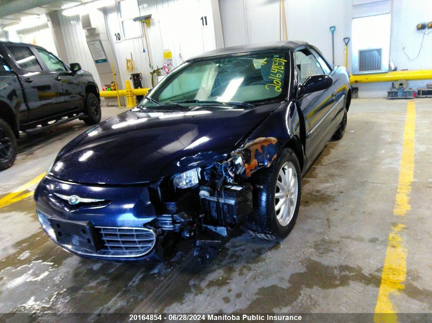 2001 Chrysler Sebring Lx VIN: 1C3EL45U11N664462 Lot: 20164854