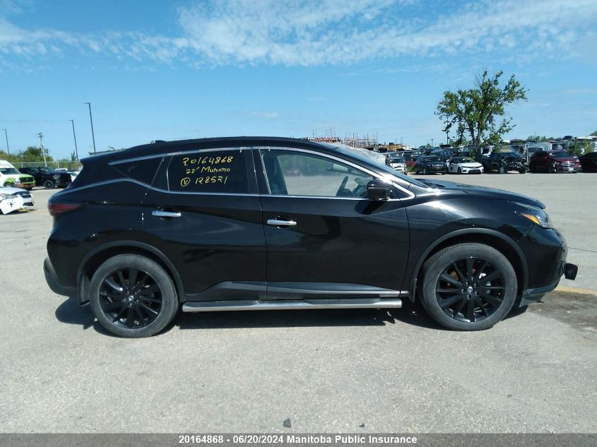 2022 Nissan Murano Sl VIN: 5N1AZ2CS2NC128521 Lot: 20164868