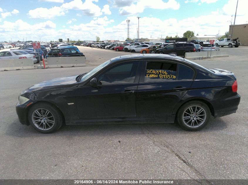 2011 BMW 323I VIN: WBAPG7C53BA935730 Lot: 20164906