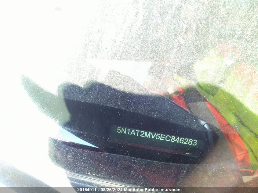 2014 Nissan Rogue Sv VIN: 5N1AT2MV5EC846283 Lot: 20164911