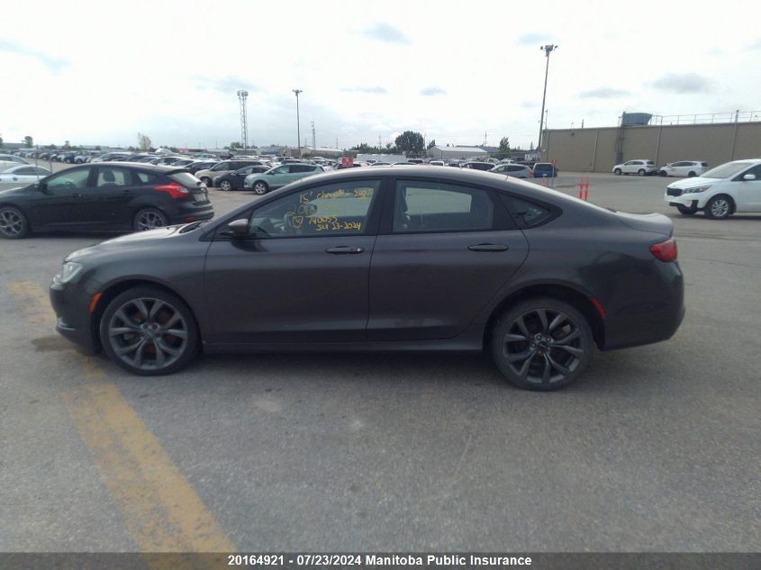 2015 Chrysler 200 S V6 VIN: 1C3CCCBG8FN740055 Lot: 20164921