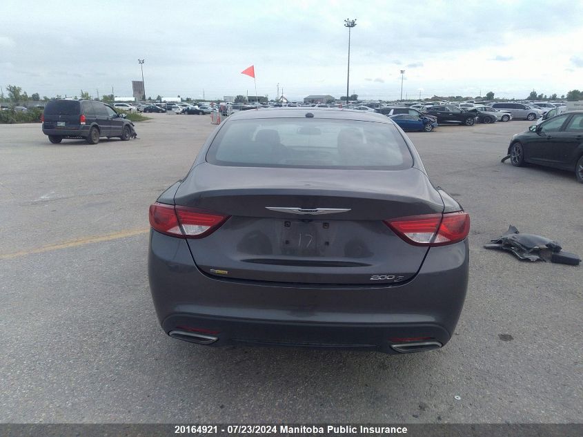 2015 Chrysler 200 S V6 VIN: 1C3CCCBG8FN740055 Lot: 20164921