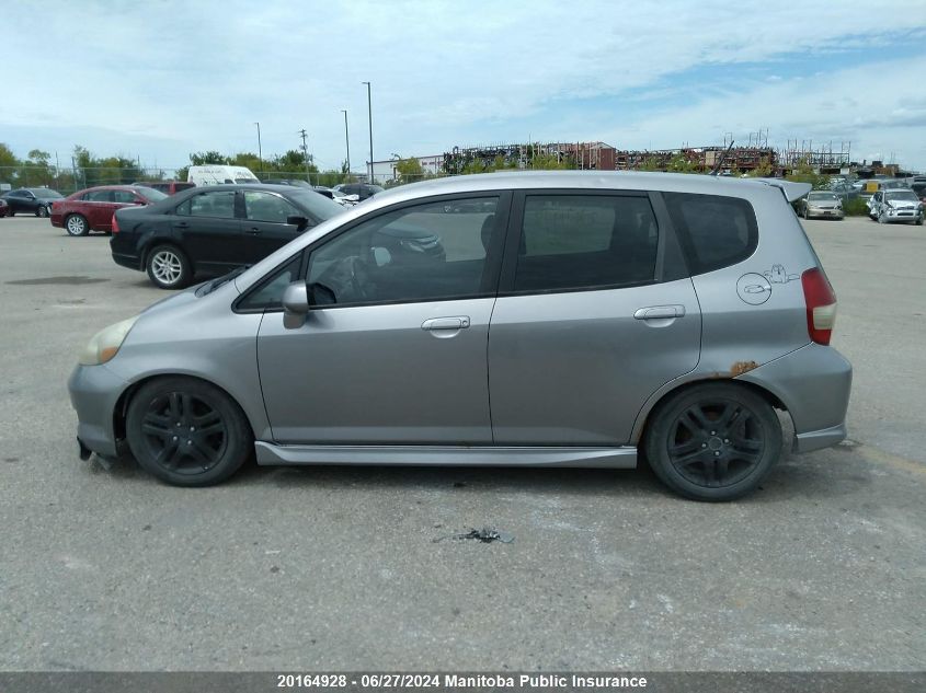 2007 Honda Fit Sport VIN: JHMGD37647S817774 Lot: 20164928