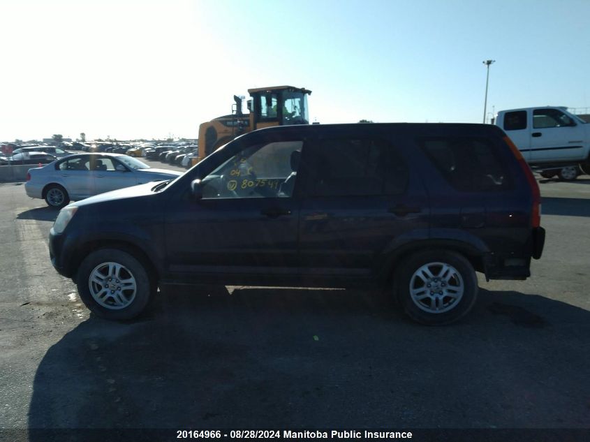 2004 Honda Cr-V VIN: JHLRD788X4C807549 Lot: 20164966