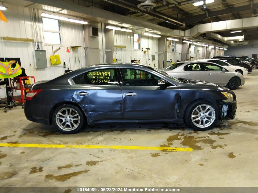 2011 Nissan Maxima 3.5 S VIN: 1N4AA5AP5BC850160 Lot: 20164989