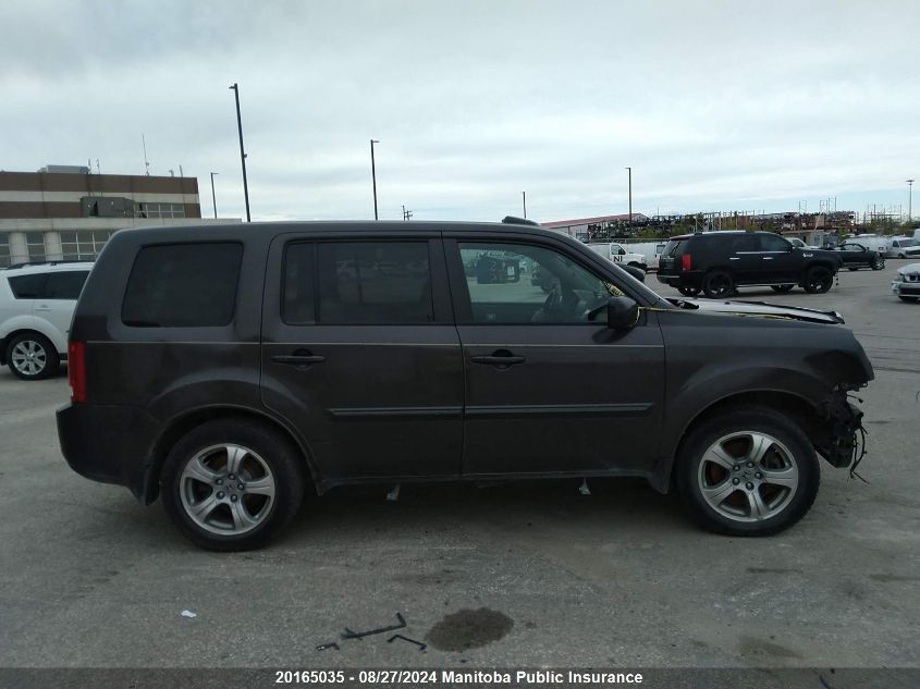 2012 Honda Pilot Ex-L VIN: 5FNYF4H56CB004214 Lot: 20165035