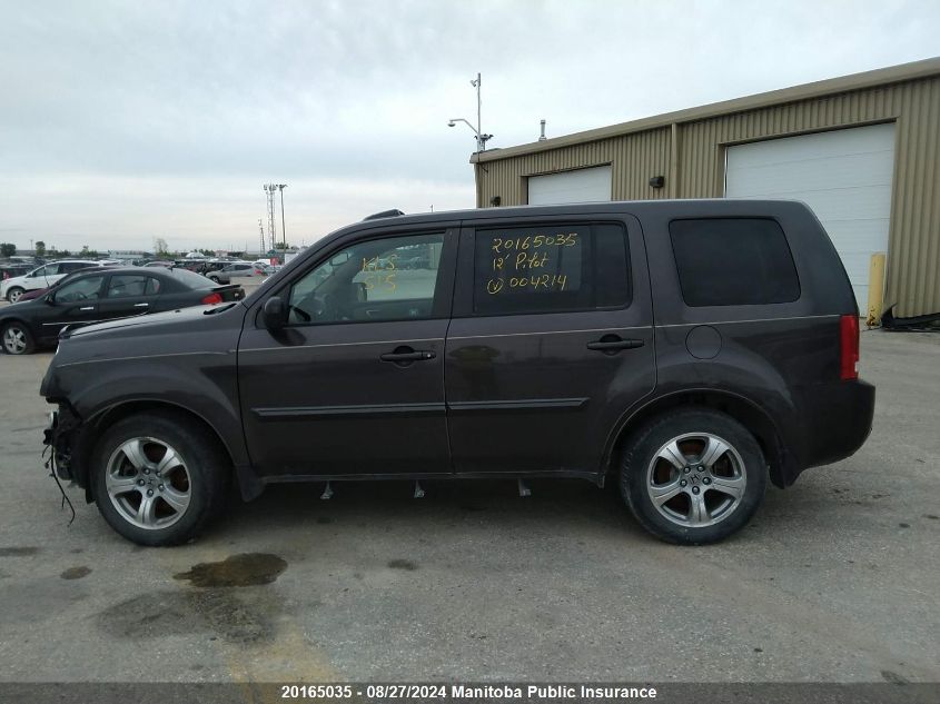 2012 Honda Pilot Ex-L VIN: 5FNYF4H56CB004214 Lot: 20165035