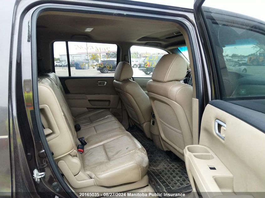 2012 Honda Pilot Ex-L VIN: 5FNYF4H56CB004214 Lot: 20165035