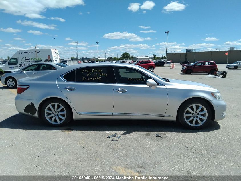 2007 Lexus Ls 460L VIN: JTHGL46F075000195 Lot: 20165040