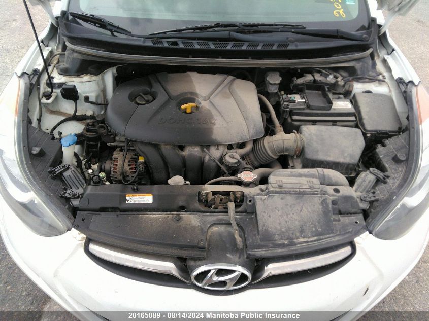 2012 Hyundai Elantra Limited VIN: 5NPDH4AE0CH121274 Lot: 20165089