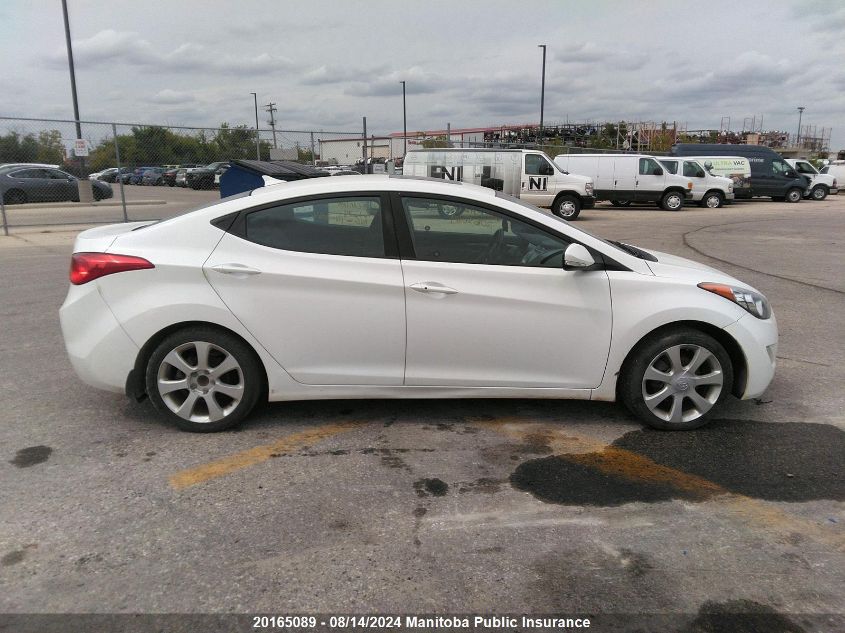 2012 Hyundai Elantra Limited VIN: 5NPDH4AE0CH121274 Lot: 20165089