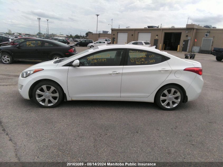 2012 Hyundai Elantra Limited VIN: 5NPDH4AE0CH121274 Lot: 20165089
