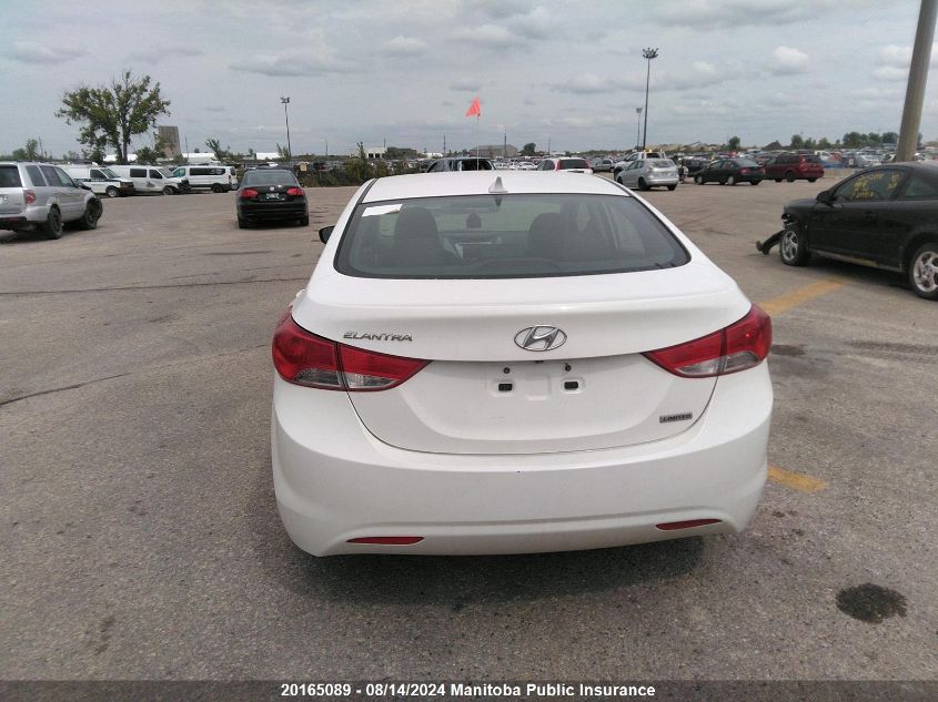 2012 Hyundai Elantra Limited VIN: 5NPDH4AE0CH121274 Lot: 20165089