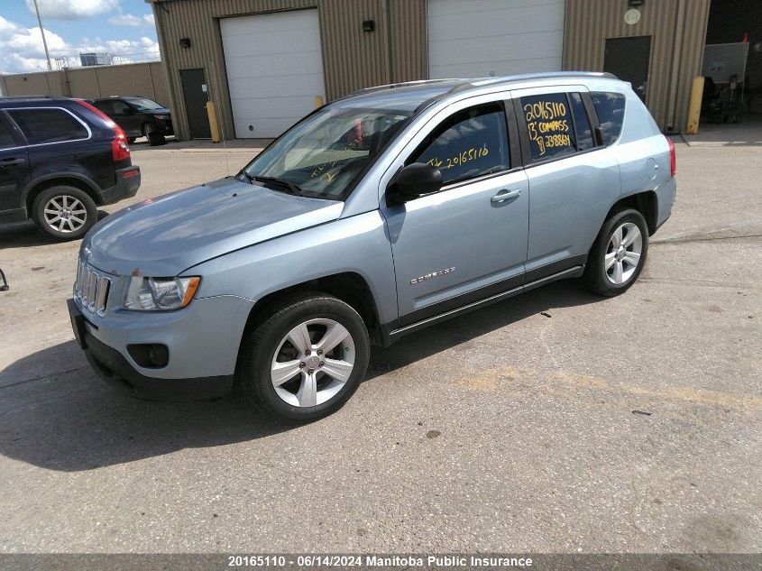 2013 Jeep Compass Sport VIN: 1C4NJDAB6DD238864 Lot: 20165110