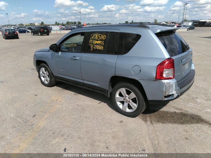 2013 Jeep Compass Sport VIN: 1C4NJDAB6DD238864 Lot: 20165110