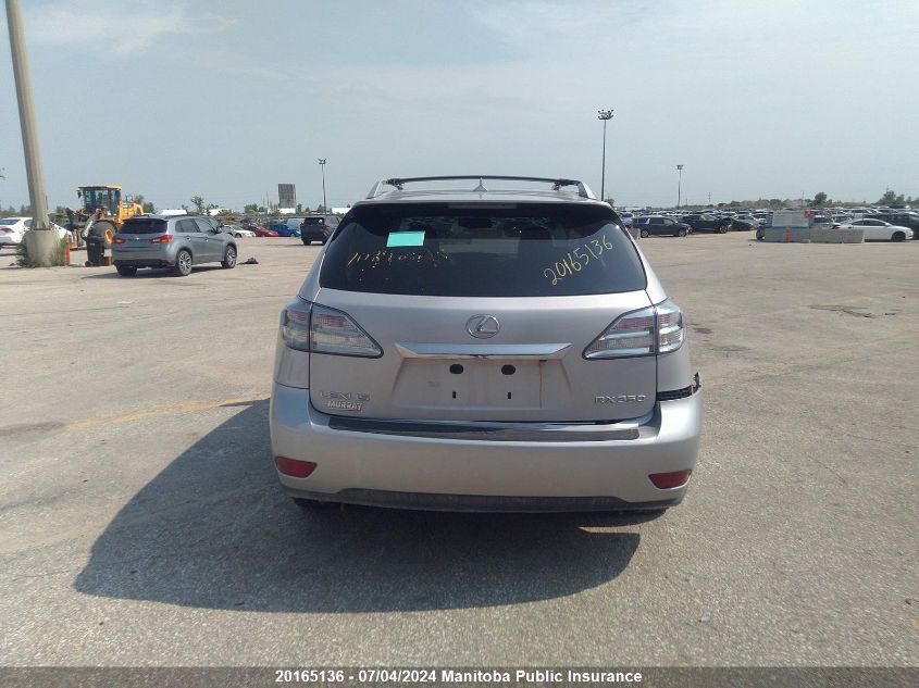 2010 Lexus Rx350 VIN: 2T2BK1BA6AC007536 Lot: 20165136