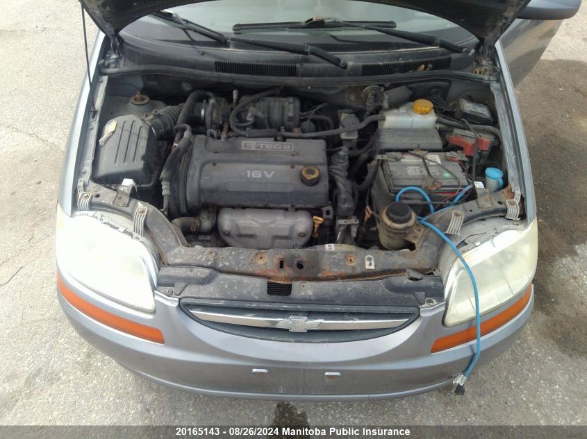 2008 Chevrolet Aveo Ls VIN: KL1TD656X8B283368 Lot: 20165143