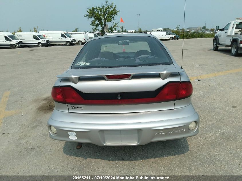 2005 Pontiac Sunfire Slx VIN: 3G2JB52F05S121435 Lot: 20165211