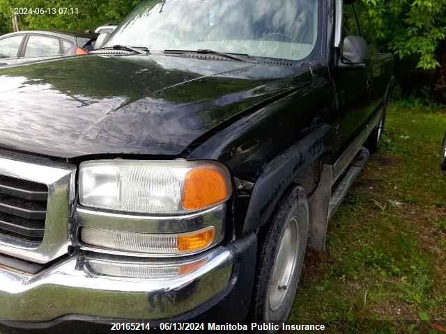 2003 GMC Sierra 1500 Ext Cab VIN: 2GTEK19T331288706 Lot: 20165214