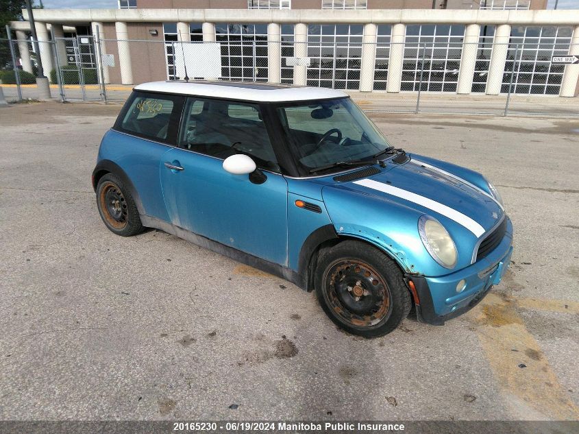 2004 Mini Cooper VIN: WMWRC33434TC55020 Lot: 20165230