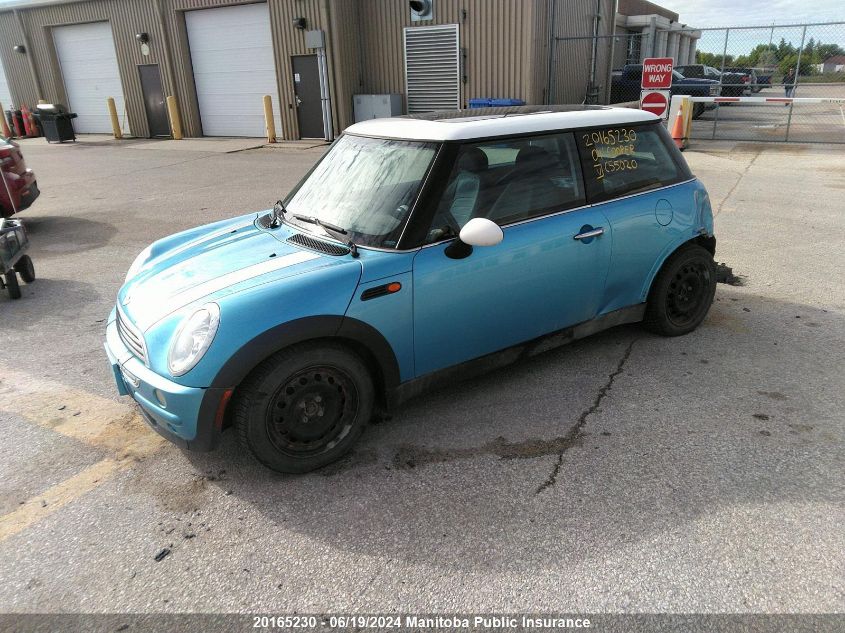 2004 Mini Cooper VIN: WMWRC33434TC55020 Lot: 20165230