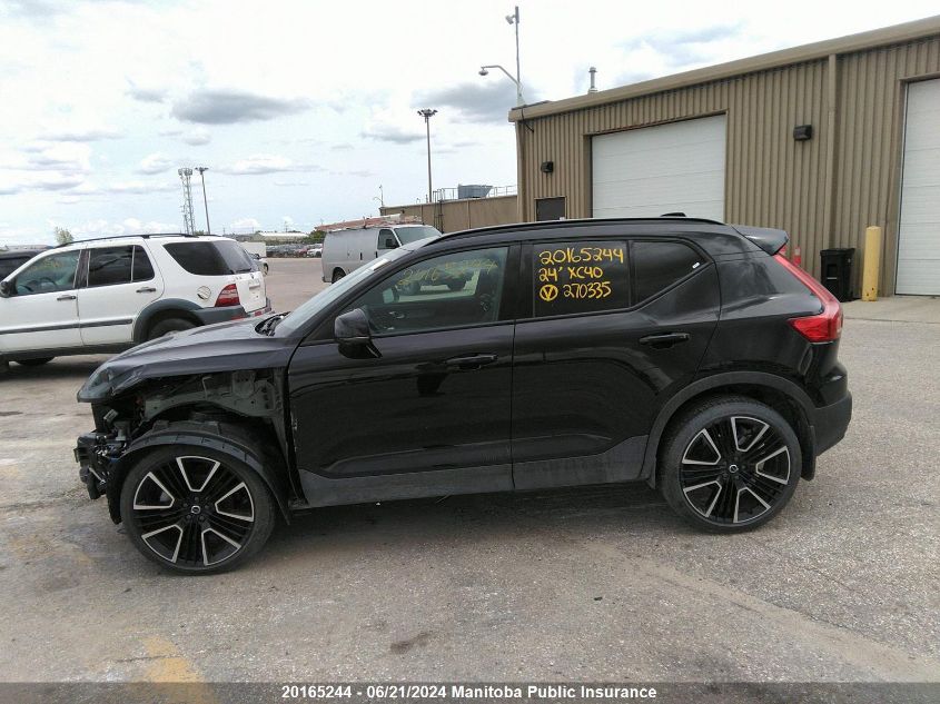 2024 Volvo Xc40 Ultimate B5 VIN: YV4L12UM6R2270335 Lot: 20165244