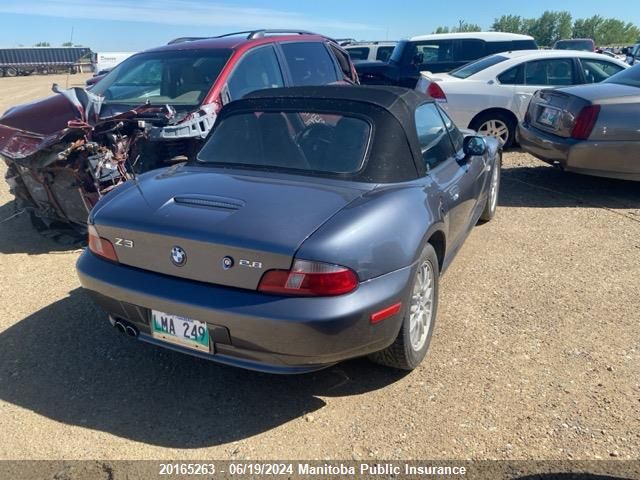 2000 BMW Z3 2.8 VIN: 4USCH3349YLF42369 Lot: 20165263