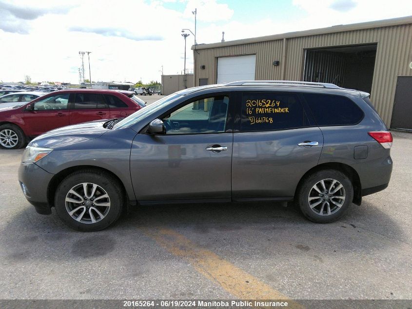 2016 Nissan Pathfinder Sv VIN: 5N1AR2MM1GC661768 Lot: 20165264