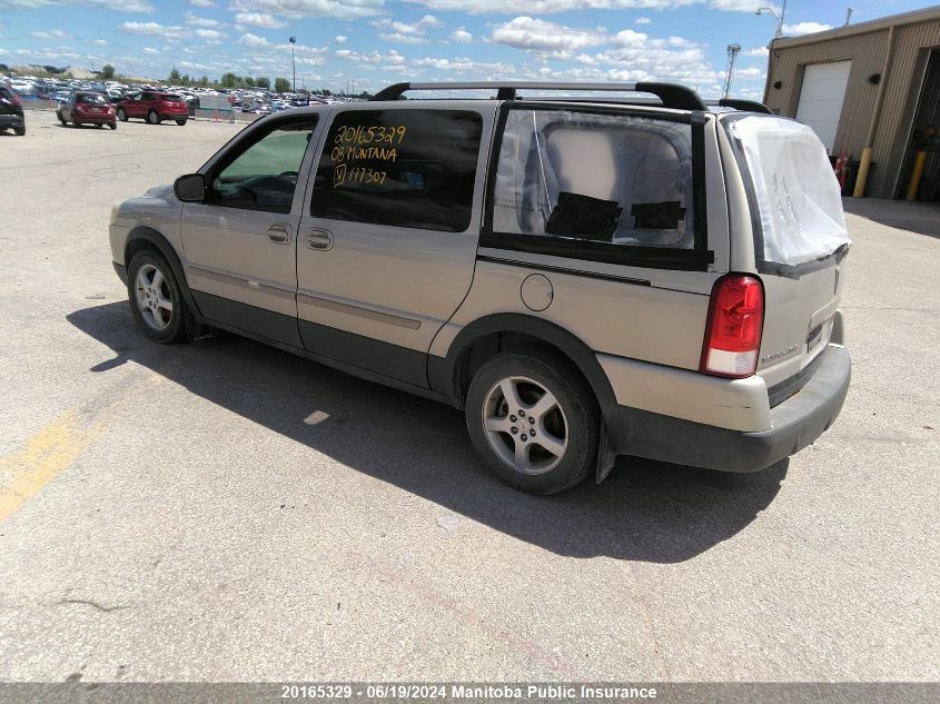 2008 Pontiac Montana Sv6 Ext VIN: 1GMDV33188D177307 Lot: 20165329