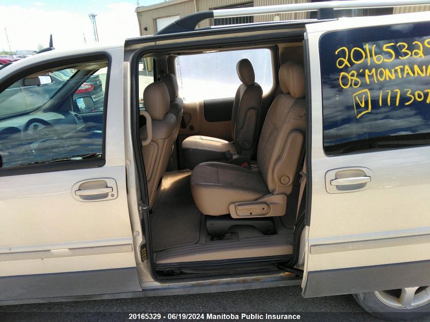 2008 Pontiac Montana Sv6 Ext VIN: 1GMDV33188D177307 Lot: 20165329