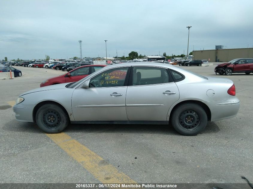 2009 Buick Allure Cx VIN: 2G4WF582691140952 Lot: 20165337