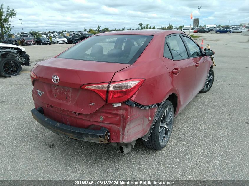 2017 Toyota Corolla Le VIN: 2T1BURHE0HC896304 Lot: 20165346