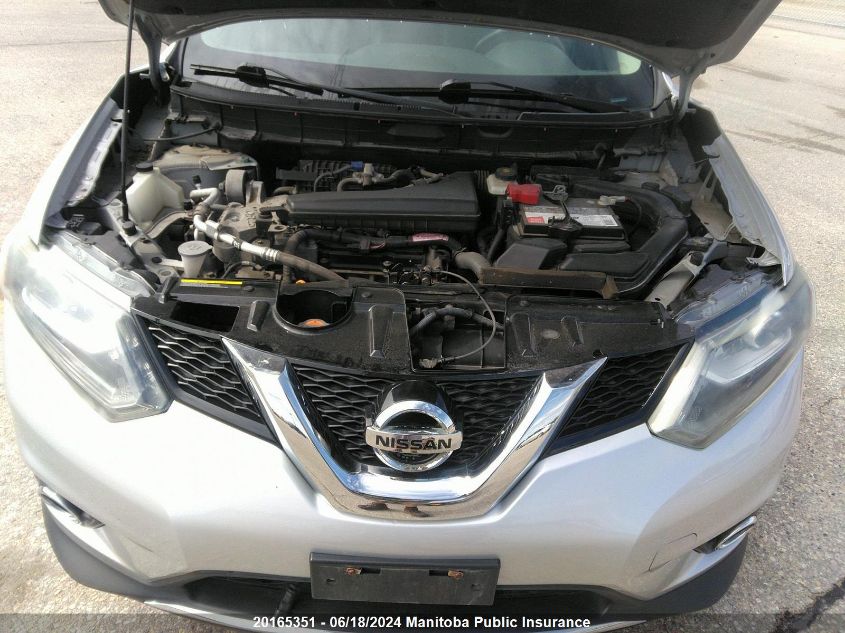 2014 Nissan Rogue Sl VIN: 5N1AT2MV9EC845119 Lot: 20165351