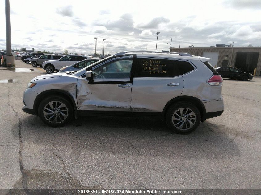 2014 Nissan Rogue Sl VIN: 5N1AT2MV9EC845119 Lot: 20165351