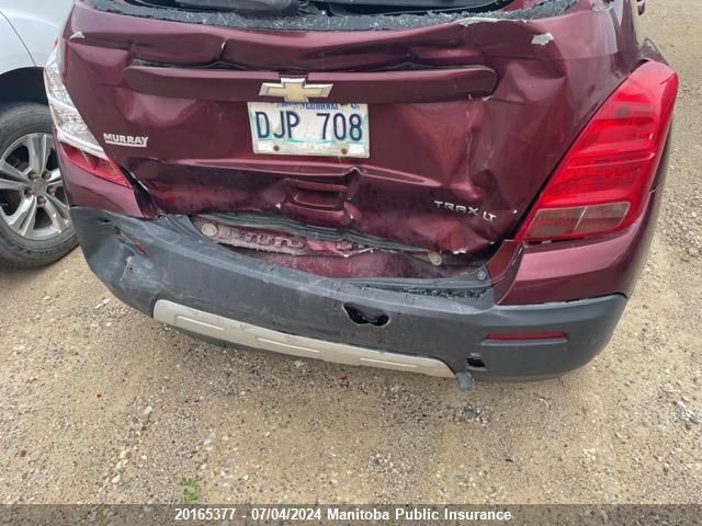 2016 Chevrolet Trax Lt VIN: 3GNCJLSBXGL203413 Lot: 20165377