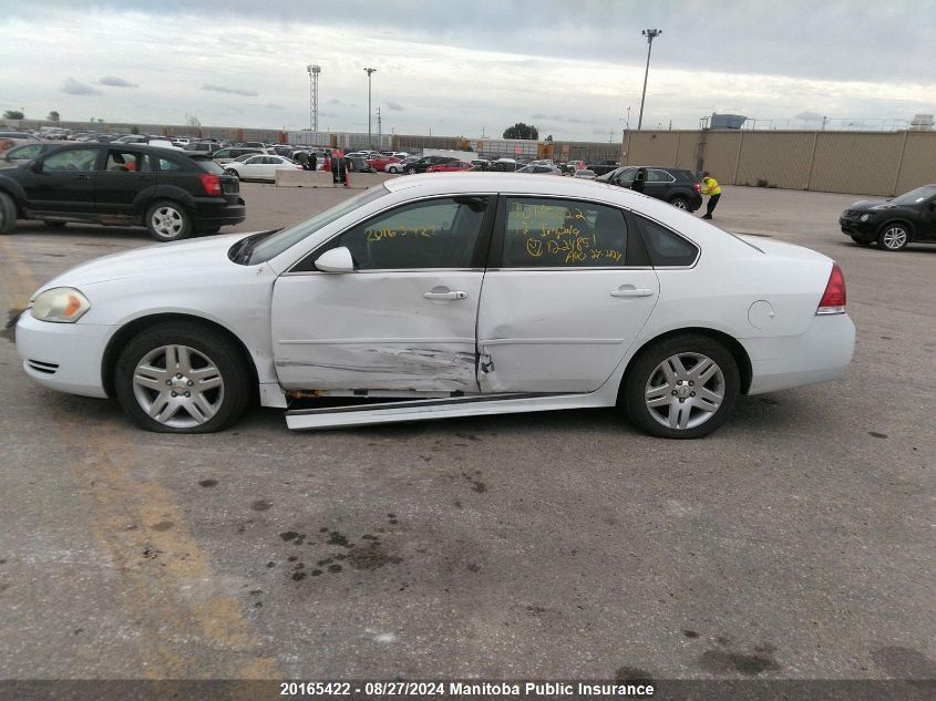 2012 Chevrolet Impala Lt V6 VIN: 2G1WB5E38C1224851 Lot: 20165422