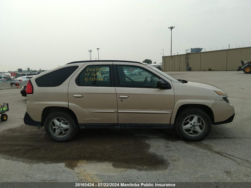 2003 Pontiac Aztek VIN: 3G7DB03E13S589266 Lot: 20165424