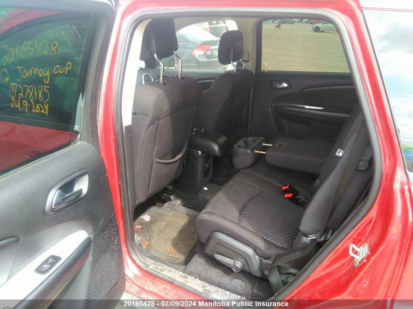 2012 Dodge Journey Cvp VIN: 3C4PDCAB6CT278185 Lot: 20165428