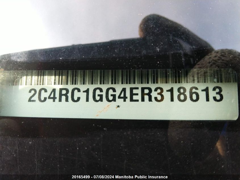 2014 Chrysler Town & Country Limited VIN: 2C4RC1GG4ER318613 Lot: 20165499